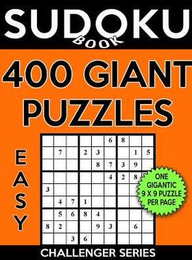 [预订]Sudoku Book 400 Easy GIANT Puzzles: Sudoku Puzzle Book With One Gigantic Large Print Puzzle Per Page 9781548481957