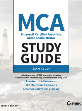 【预订】Mca Microsoft 365 Azure Administrator Study Guide 9781119705154