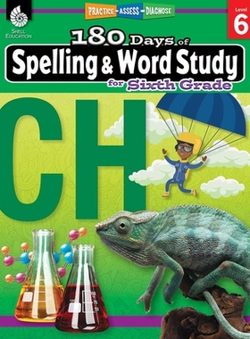 【预订】180 Days of Spelling and Word Study for Sixth Grade: Practice, Assess, Diagnose