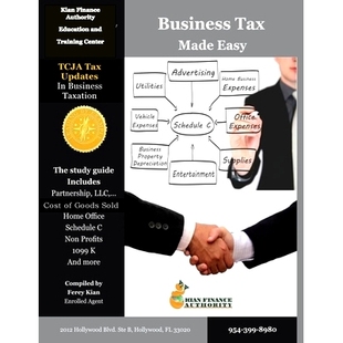预订 Business Tax Made Easy: Shortcuts to Understanding Business Tax Preparation: 9781724214898