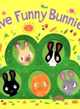 预订 Five Funny Bunnies Board Book: An Easter and Springtime Book for Kids: 9781328966032