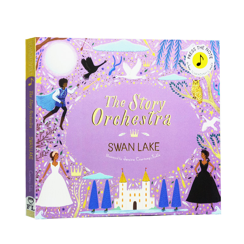 英文原版 交响乐团发声书：天鹅湖音乐故事 柴可夫斯基 有声绘本 The Story Orchestra: Swan Lake