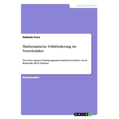 预订 Mathematische Fruhforderung Im Vorschulalter: 9783656623595