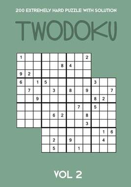 [预订]200 Extremely Hard Puzzle With Solution Twodoku Vol 2: Two overlapping Sudoku, puzzle booklet, 2 puz 9781712635759