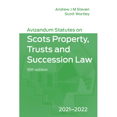 预订 Avizandum Statutes on the Scots Law of Property, Trusts & Succession: 2021-2022: 9781474498562