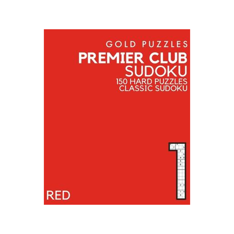 [预订]Gold Puzzles Premier Club Sudoku Red Book 1: 150 Hard Difficulty Large Print Sudoku Puzzles Puzzle B 9798569591398