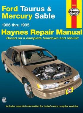 [预订]Ford Taurus & Mercury Sable (1986-1995) Haynes Repair Manual (USA) 9781563922121