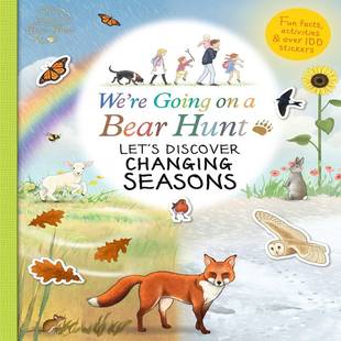 We’re 季 节变化 特价 Hunt Bear 英文原版 清仓 Going 我们一起去猎熊 儿童启蒙绘本动物故事