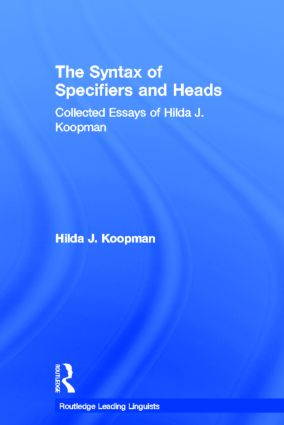 【预订】The Syntax of Specifiers and Heads