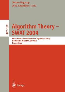 【预订】Algorithm Theory - SWAT 2004