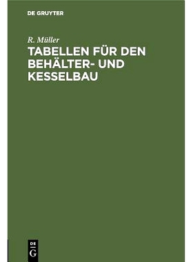 预订 Tabellen für den Behälter- und Kesselbau: 9783486761931