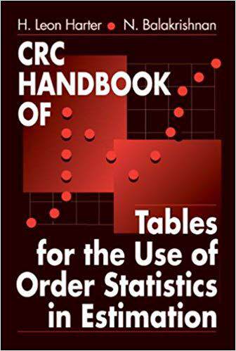 【预订】CRC Handbook of Tables for the Use of Order Statistics in Estimation