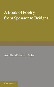 【预订】A Book of Poetry from Spenser to Bridges