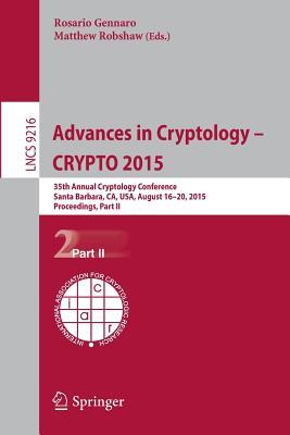 【预订】Advances in Cryptology -- CRYPTO 2015