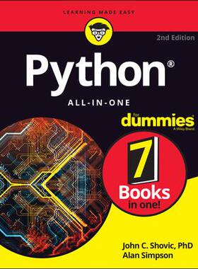 Python All-In-One for Dummies, 2nd EditionPython 合卷本达人迷 第2版: 9781119787600