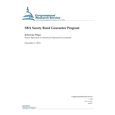 预订 SBA Surety Bond Guarantee Program: 9781505450101