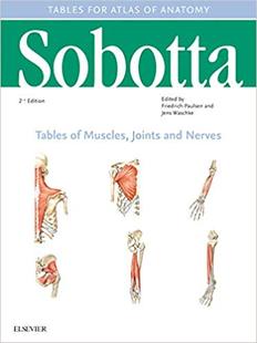 【预售】Sobotta Tables of Muscles, Joints and Nerves, English/Latin