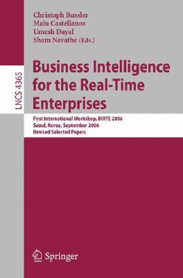 【预订】Business Intelligence for the Real-Time Enterprises