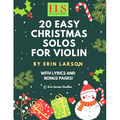 预订 20 Easy Christmas Violin Solos for Violin: 9798365001909