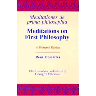 Prima Meditations Meditationes 预订 Philosophia Edition First Bilingual 9780268013813 Philosophy