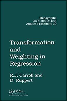 【预订】Transformation and Weighting in Regression