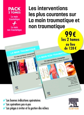 预订 Les interventions les plus courantes sur la main traumatique et non traumatique 对创伤性和非创伤性手部*常见的干预