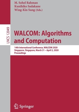 【预订】WALCOM: Algorithms and Computation