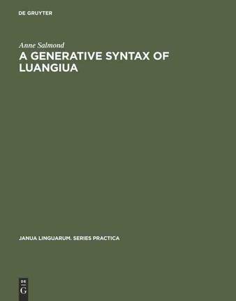 [预订]A Generative Syntax of Luangiua 9789027927217