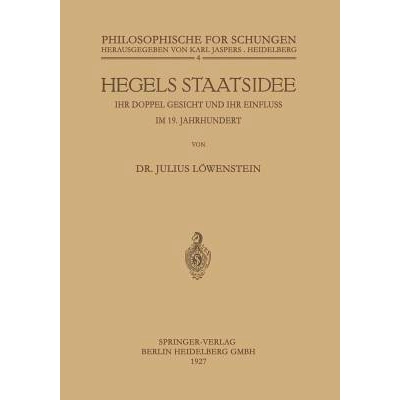 预订 Hegels Staatsidee: 9783662342749