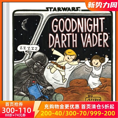 现货 英文原版 星球大战：晚安黑武士 Goodnight Darth Vader 达斯·维达 Jeffrey Brown