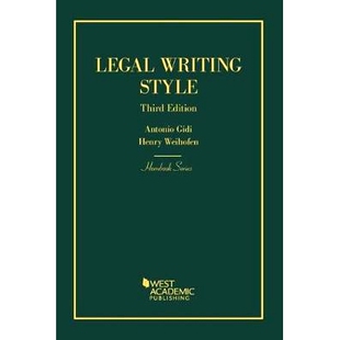 预订 Legal Writing Style Gidi和Weihofen的法律写作风格，第三版 (简明入门系列): 9781634592963