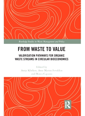 预订 From Waste to Value: Valorisation Pathways for Organic Waste Streams in Circular Bioeconomies 从废物到价值：循环生