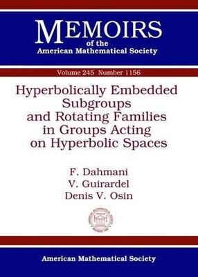 【预售】Hyperbolically Embedded Subgroups and Rotating Families in Groups Acting on Hyperbolic Spaces