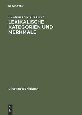 【预订】Lexikalische Kategorien und Merkmale 9783484303669