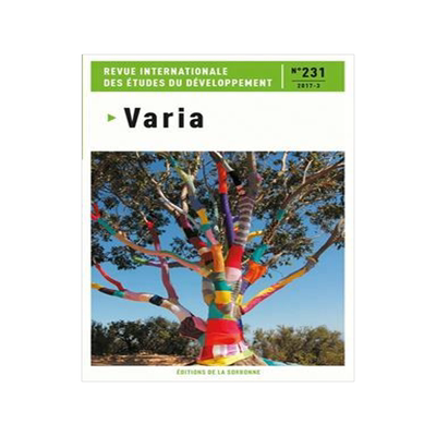 [预订]Revue internationale des études du développement, n° 231 9791035100254