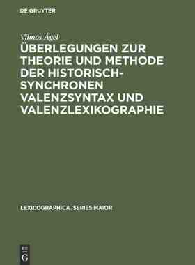 【预订】Überlegungen zur Theorie und Methode der historisch-synchronen Vale 9783484309258