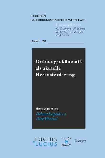 【预订】Ordnungsökonomik als aktuelle Herausforderung 9783828203198 书籍/杂志/报纸 经济管理类原版书 原图主图