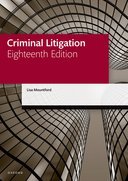 【预订】Criminal Litigation 9780192858818