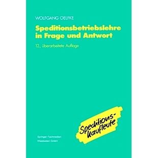 Speditionsbetriebslehre Antwort und 9783409970471 Frage 预订