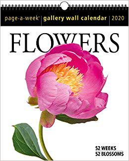 【预售】Flowers Page-A-Week Gallery Wall Calendar 2020 - 封面