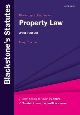 [预订]Blackstone’s Statutes on Property Law 9780198890287