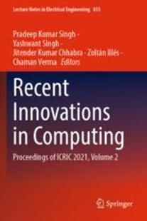 预订 Computing Icric Innovations Volume Recent 9789811688942 2021 Proceedings