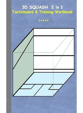 预订 3D Squash 2 in 1 Tacticboard and Training Workbook: Tactics/strategies/drills for trainer/coaches, notebook, traini