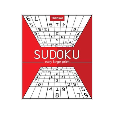 [预订]Thinker Sudoku Easy Large Print: Puzzles & Games - Easy, Over 1200+ Puzzles -: Large 8.5x11 inch 220 9781986679343
