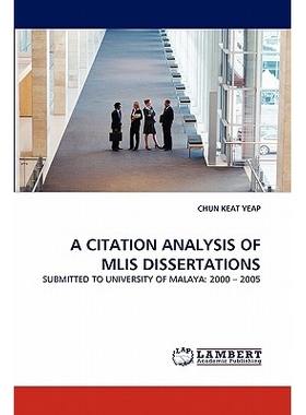 预订 A Citation Analysis of MLIS Dissertations: 9783844392784