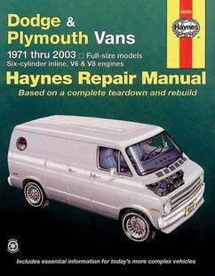 Plymouth vans size Dodge line Haynes Tradesman Sportsman 1971 2003 full 9781563925047 预订 Voyager