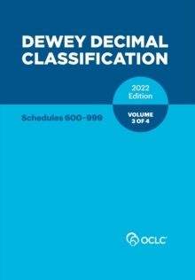 【预订】Dewey Decimal Classification, 2022 (Schedules 600-999) (Volume 3 of  9781556532498