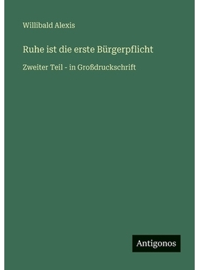 预订 Ruhe ist die erste Bürgerpflicht: Zweiter Teil - in Großdruckschrift: 9783566087593