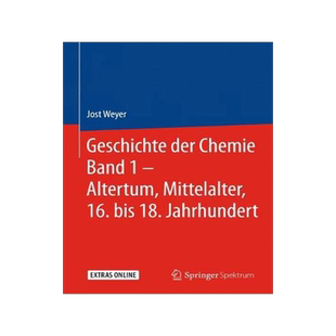 预订 Geschichte der Chemie Band 1 – Altertum, Mittelalter, 16. bis 18. Jahrhundert