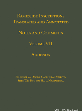【预订】Ramesside Inscriptions, Notes And Comments V 7 - Addenda 9780631184416